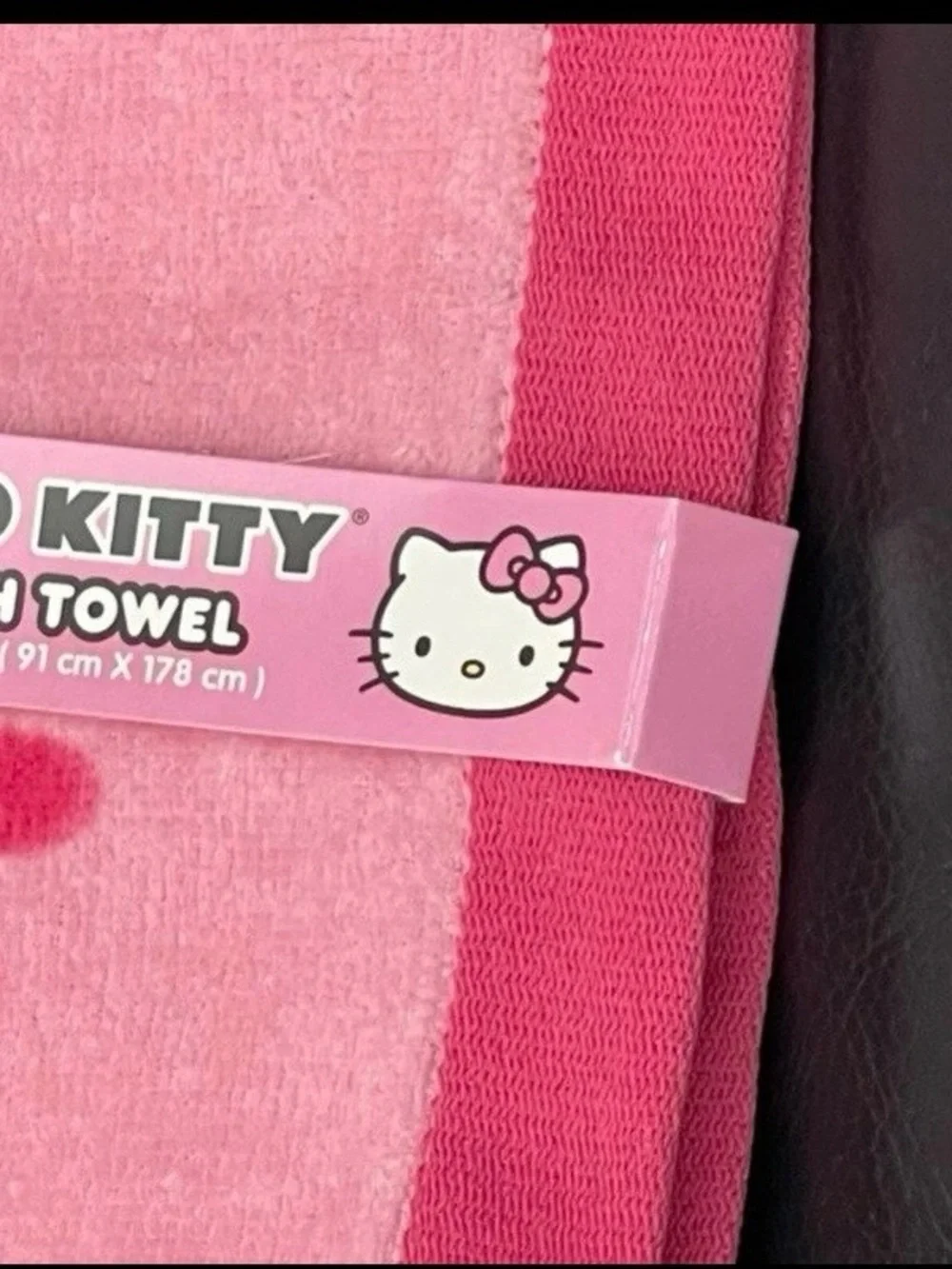 Hello Kitty Beach Towel - Hello Kitty Pink Beach Towel